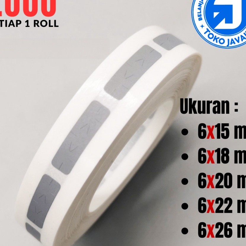 

Wah JAVAID Label Gosok Stiker Gosok Penutup Sticker Undian Roll 1pcs 6mm