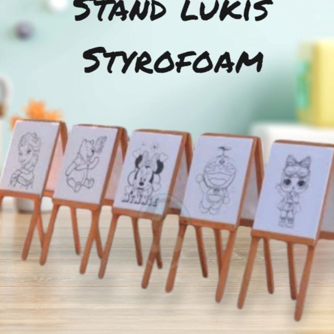 

Wow Meja lukis stand melukis 2 sisi from styrofoam bergambar 33x5