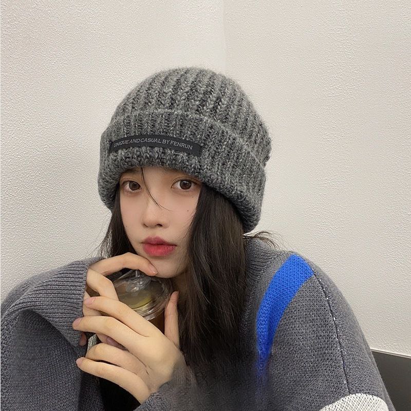 Topi Kupluk Rajut Fuji / Topi Kupluk Rajut Wanita / Topi Dewasa Knitted Hat Casual Korea Fashion