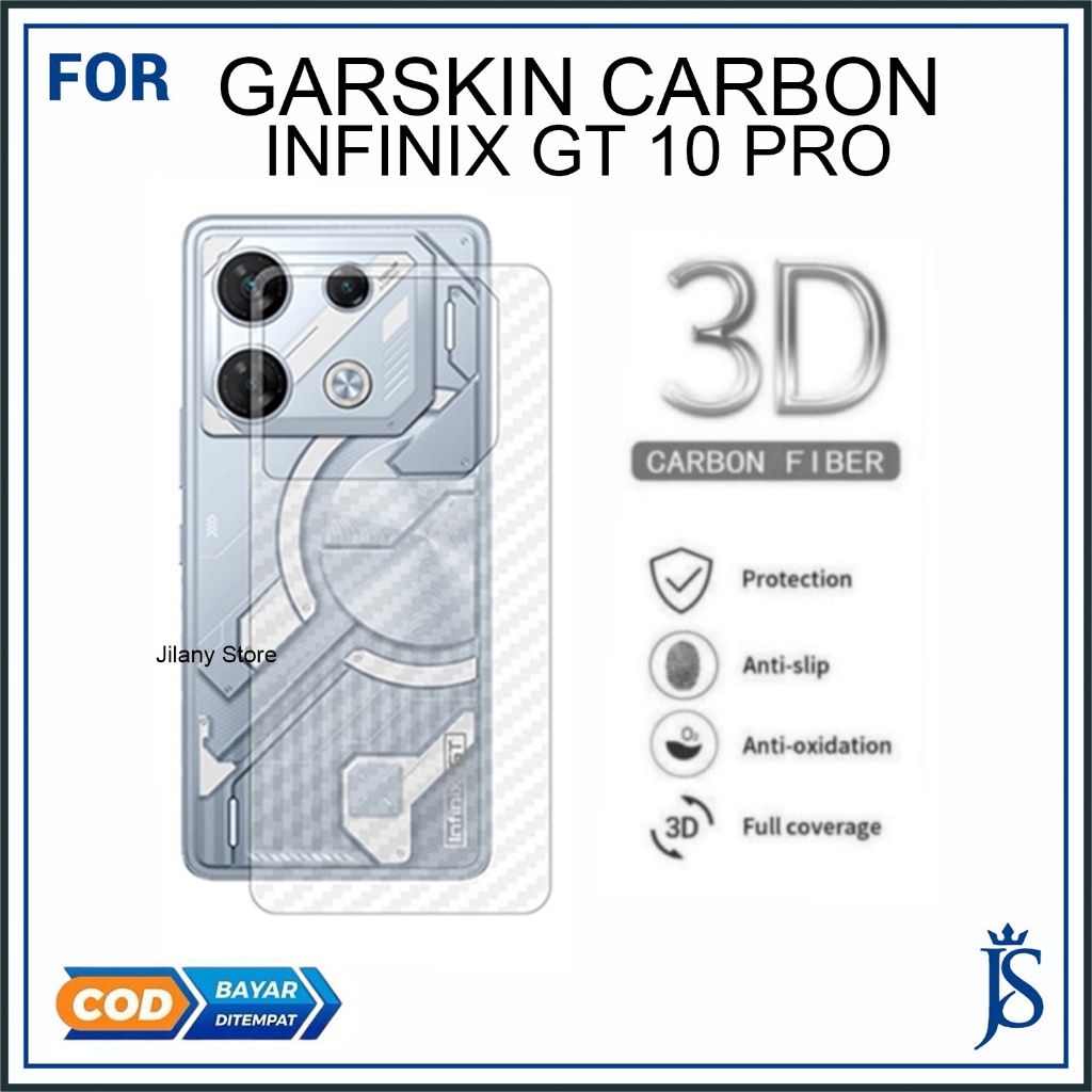 Garskin Karbon Infinix GT 10 Pro Anti Debu
