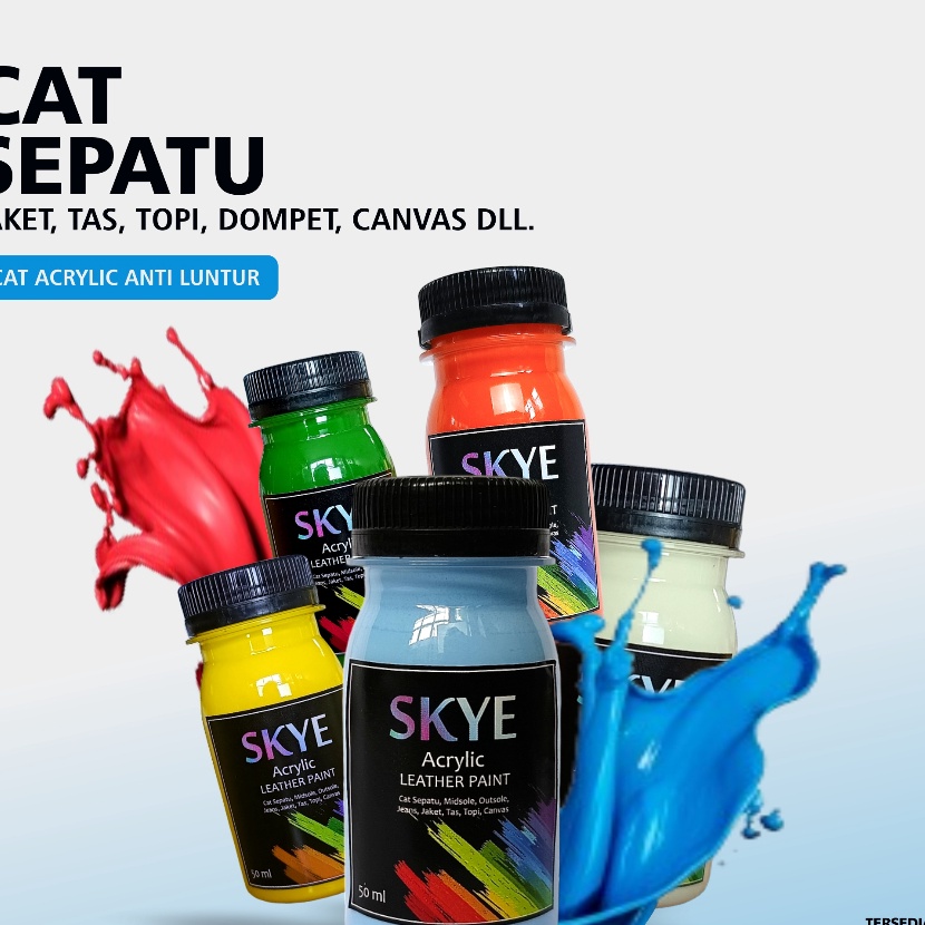 

HJ6 SKYE CAT SEPATU Cat Tas Cat Jaket Cat Kulit Cat Kanvas Cat Lukis 5 ML