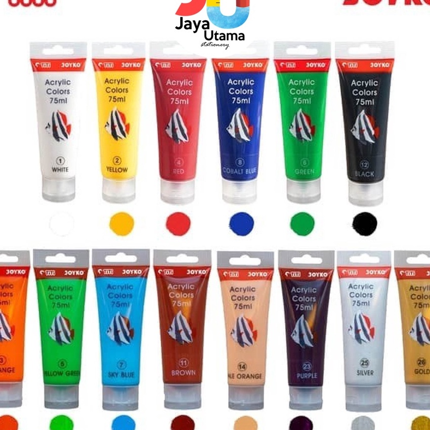 

Spesial Joyko Cat Acrylic 75 ml Paint Color Cat Akrilik