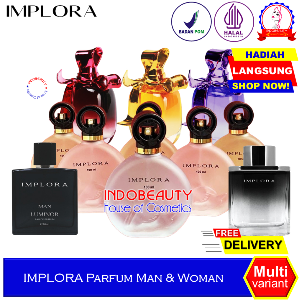 IMPLORA Eau De Parfum Parfume Toilette Swan Bebek Angsa Luminor Chromosome Man Men Woman Women