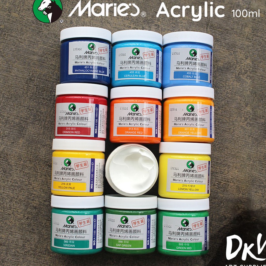 

Wow Maries Acrylic Paint Cat Akrilik Maries 1ml 1 ml