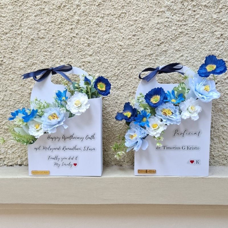 

MINI FLOWER BOX SIGN + BUNGA + STICKER | 30 X 20