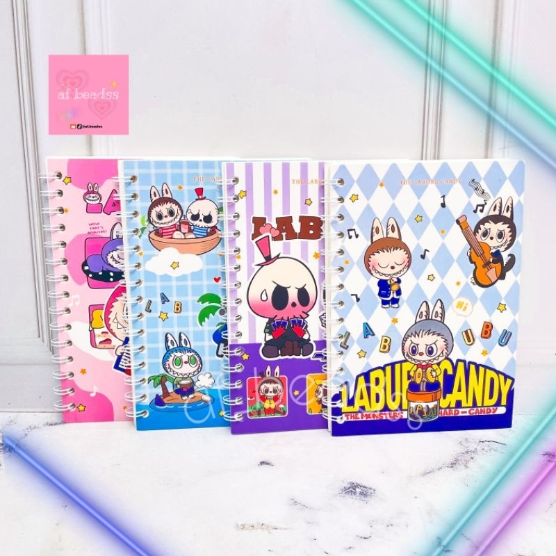 

BUKU BINDER A5 LABUBU BUKU BINDER KEKINIAAN DIARY BOOK A5 ANAK ANAK