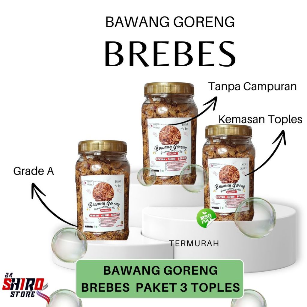 

Bawang goreng Brebes premium 3 pcs