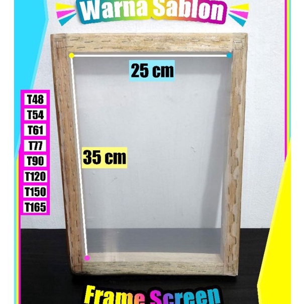 

KP8 Frame screen sablon 25 x 35