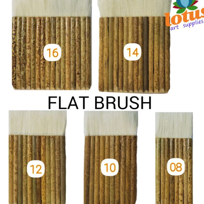 

KF7 Lotus Bamboo Flat Brush Kuas Bambu Sejajar