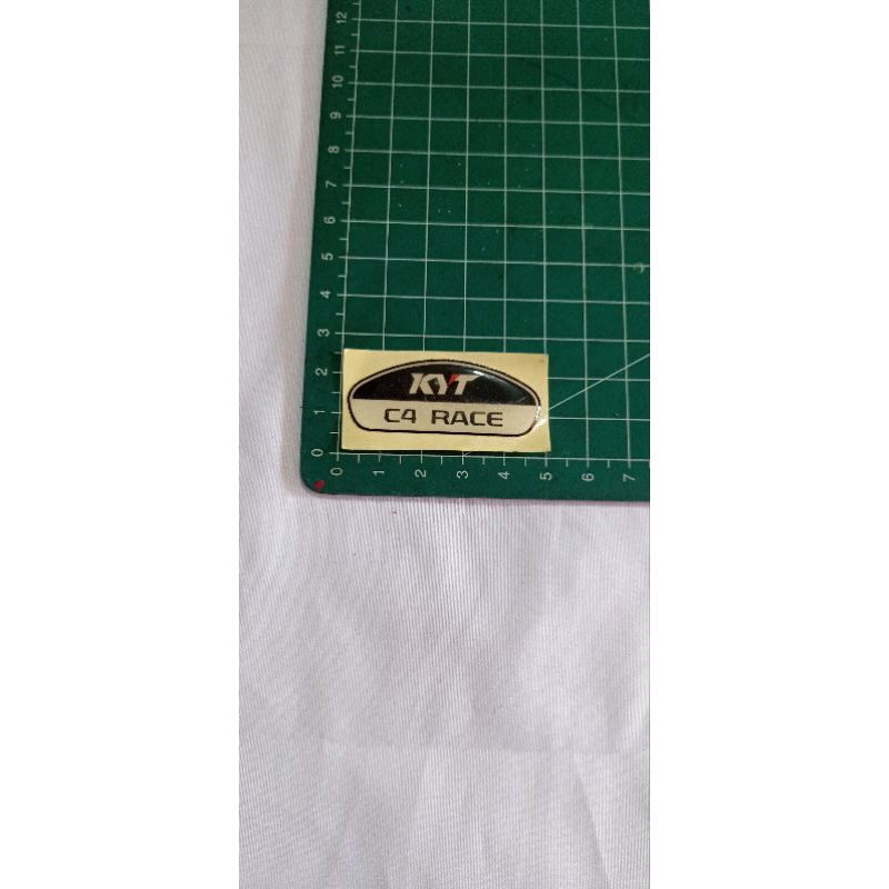 Stiker Helm Timbul Sticker Logo Helm Kyt C4 Race