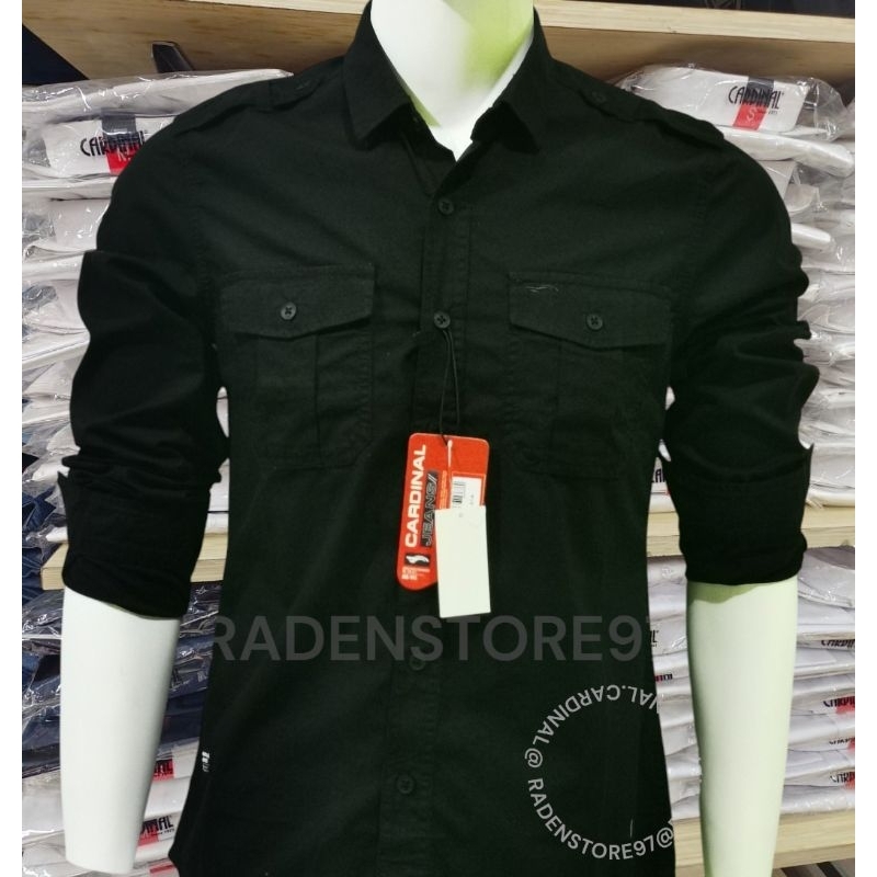 KEMEJA CARDINAL JEANS ORIGINAL BLACK
