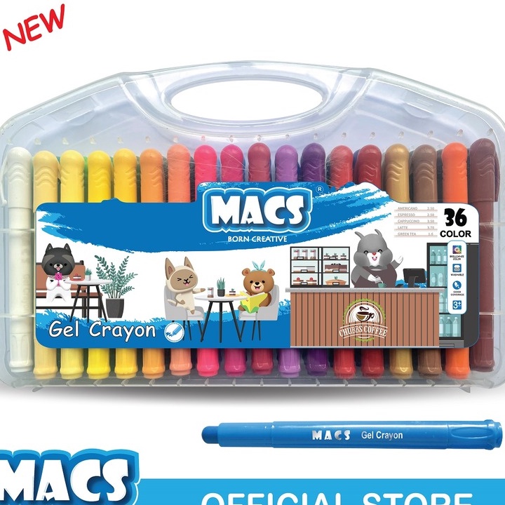 

Khusus MACS Gel Crayon 36 Warna Colors