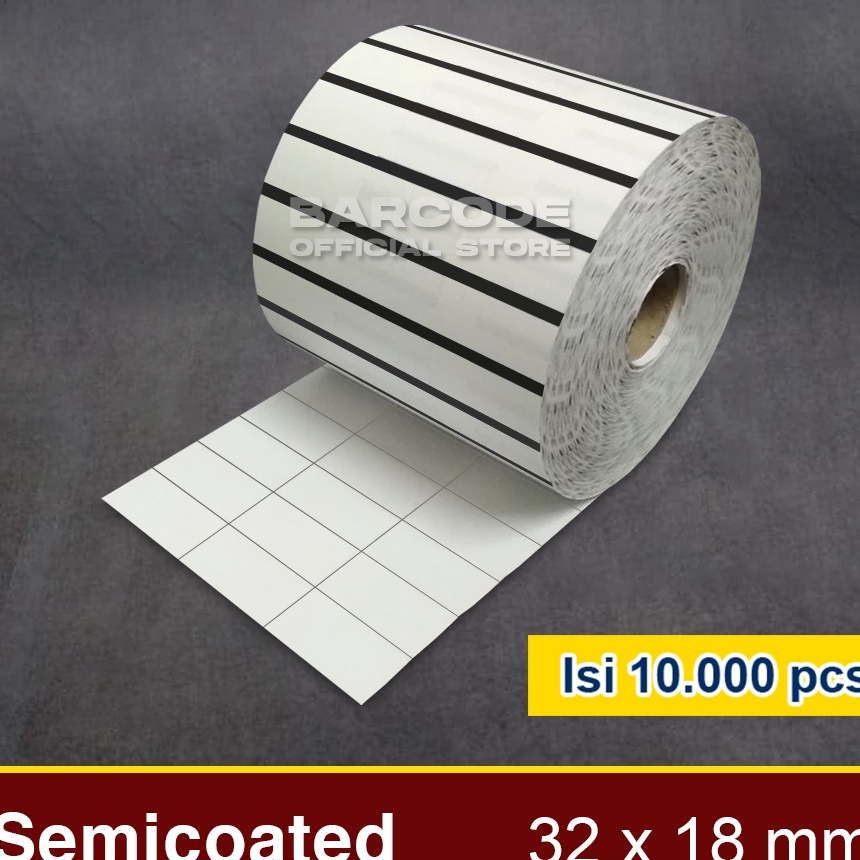 

Langka Label Barcode 32 X 18 32x18 mm 32x18mm 3 Kes Sticker Semicoated