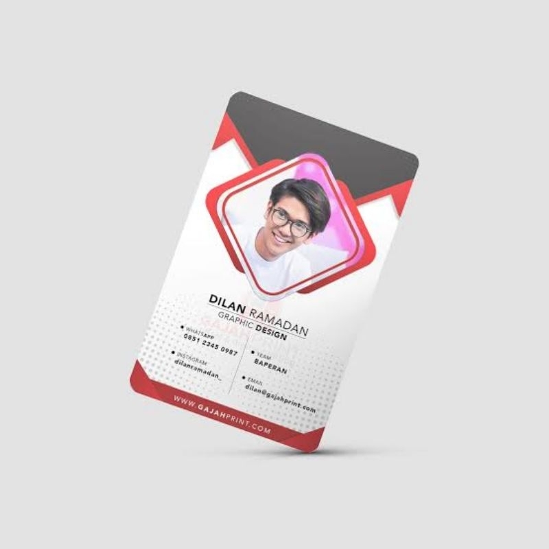

Cetak name tag PVC tebal