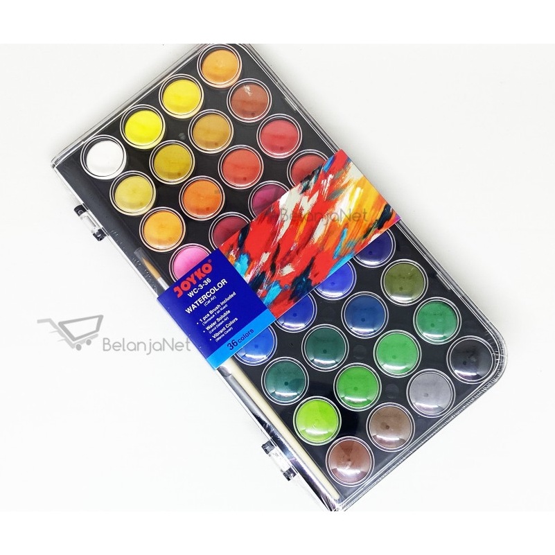 

Terbaik Cat Air Watercolor Cake Joyko 36 Warna WC336