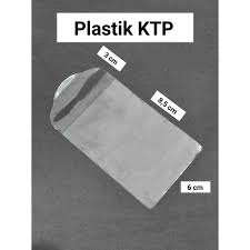 

Plastik KTP, Sampul Plastik KTP, Plastik Kartu