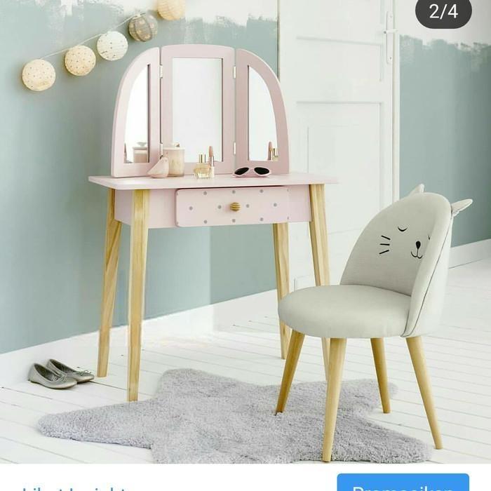 Meja Rias Anak Kayu/Meja Rias Shabby Minimalis/Meja Rias Murah Jepara | Mebel Jepara