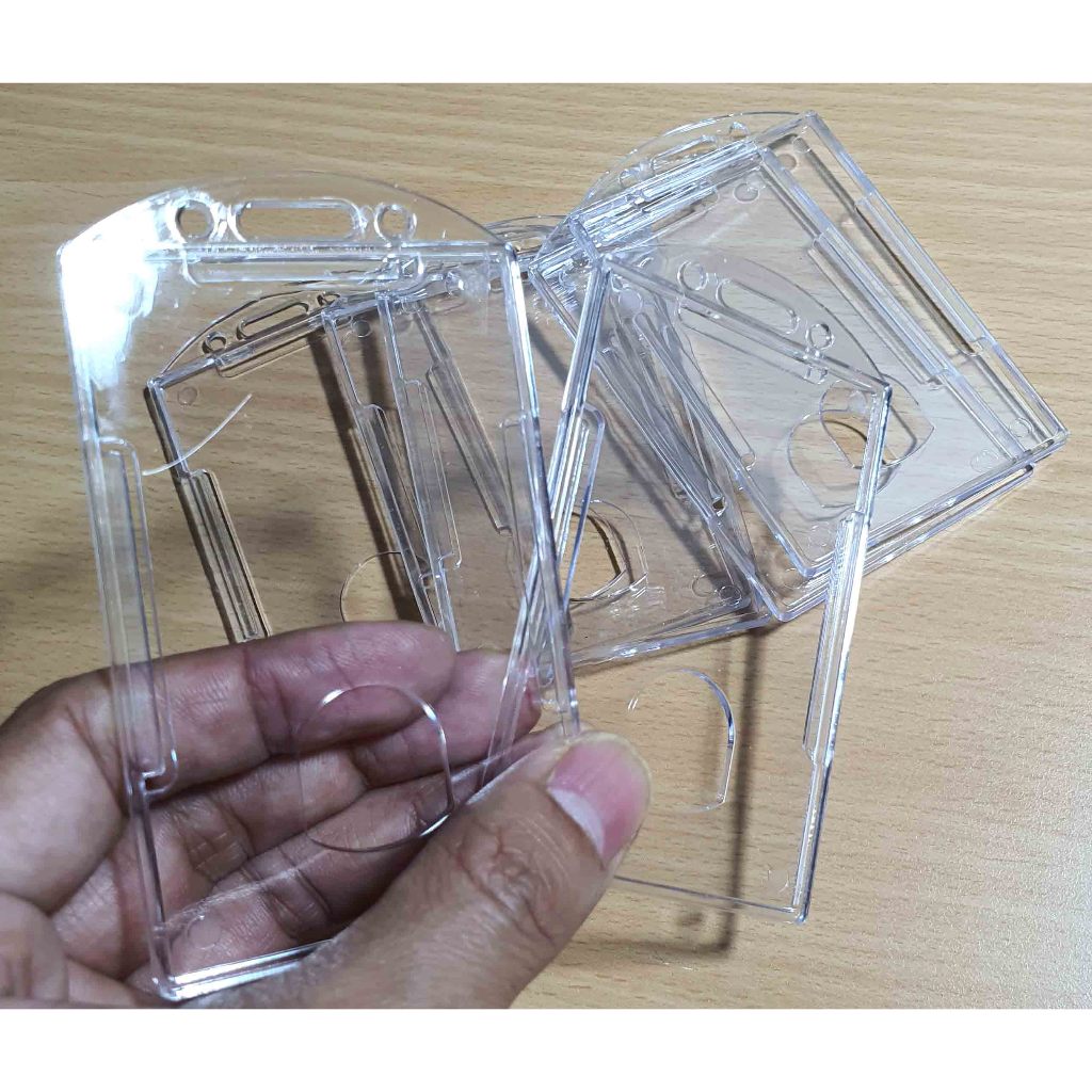 

Frame BENING KACA TRANSPARANT Casing Tempat ID Card Holder Portrait