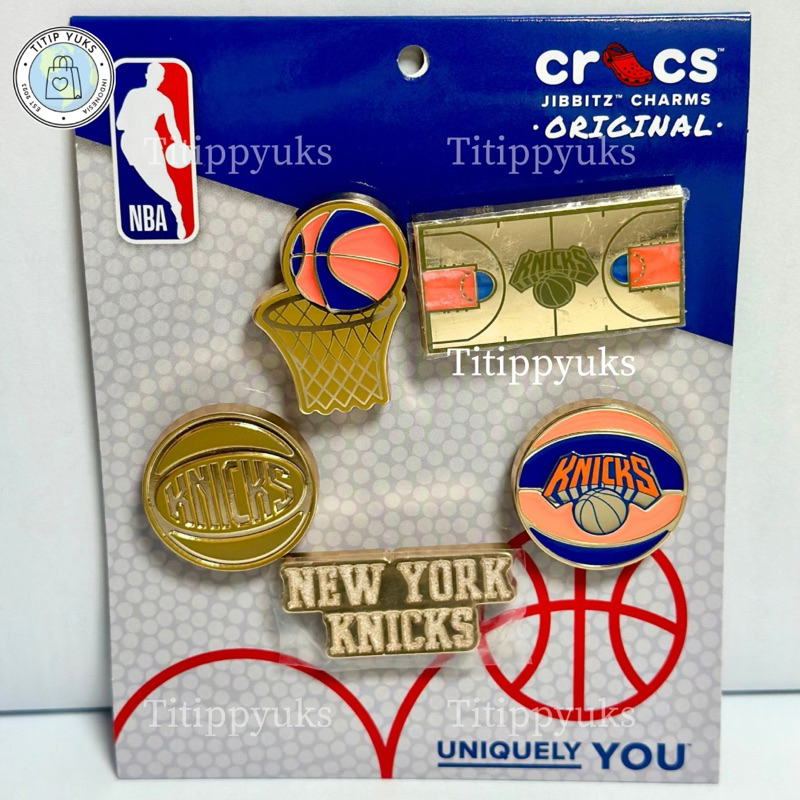Jibbitz Crocs Original NBA BasketBall Basket Clippers Newyork Knicks isi 5pcs