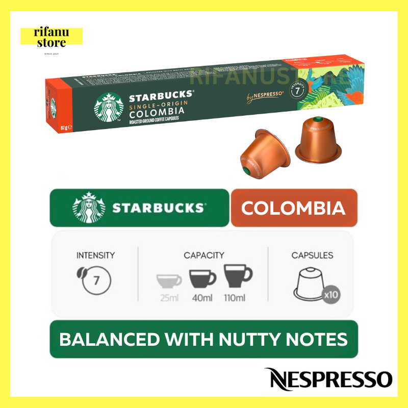 

Nespresso Starbucks Single Origin Colombia Coffee Capsule