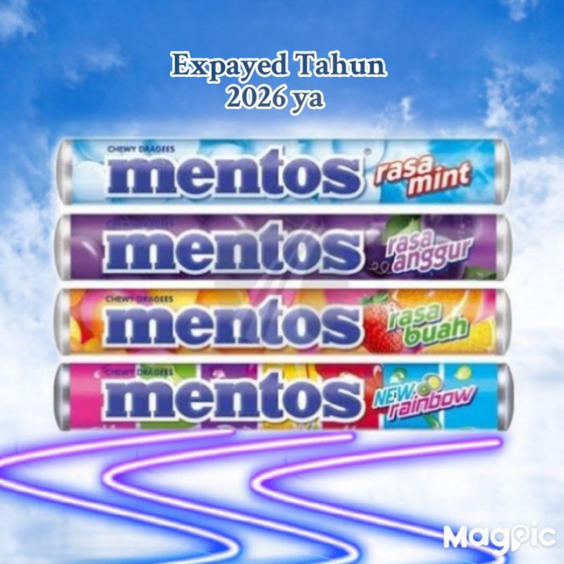 

Permen Mentos Chewy Dragees Dengan 4 Varian Rasa Kemasan 37 Gram