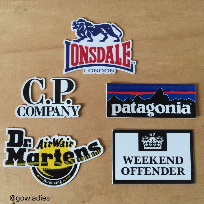 

STICKER CP COMPANY WEEKEND OFFENDER LONSDALE - Stiker Aesthetic Laptop Tumblr Hp