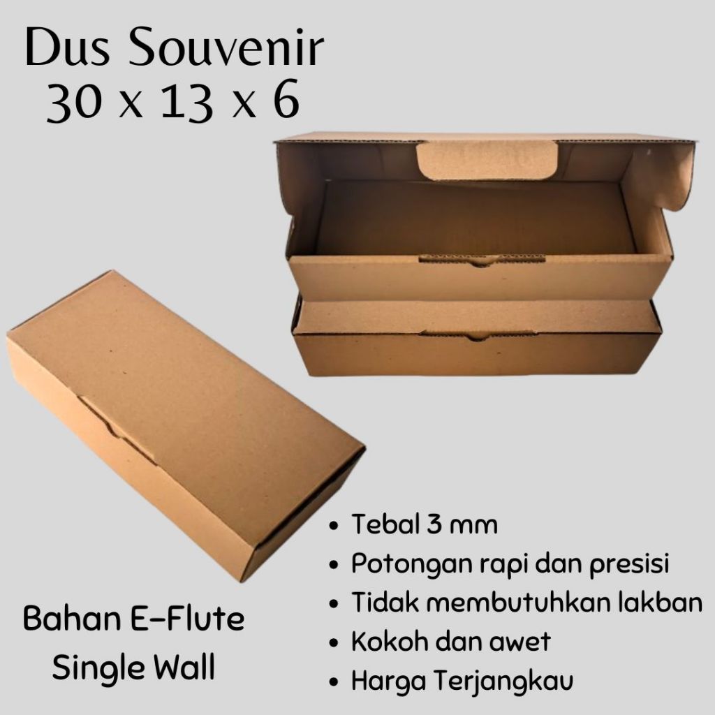 

Dus Souvenir E-Flute 30 x 13 x 6 / Dus Kado / Dus Packing / Dus Die Cut