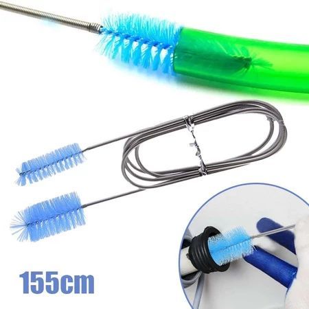 sikat selang kat 155cm pembersih pipa 2 Kepala Sikat Brush Aquascape Flexible Sikat Selang Lily pipe