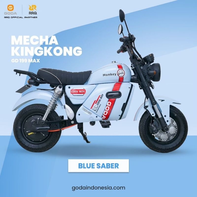 SEPEDA LISTRIK GODA TYPE 199 MAX MECHA KINGKONG 1500W 72V/20AH