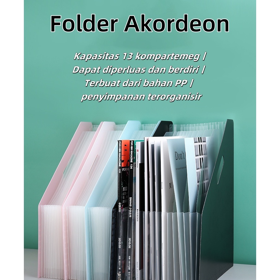 

Tas Dokumen File 13 Sekat – Standing File F4 / Map Folder A4 / File Organizer Expanding Folder