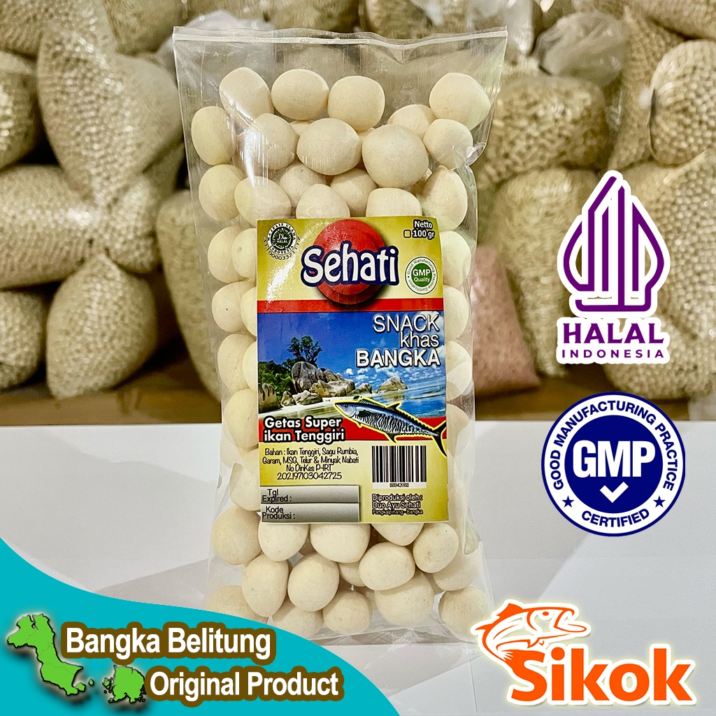 

(SIKOK) GETAS SUPER IKAN TENGGIRI SEHATI SNACK KHAS BANGKA 100gr