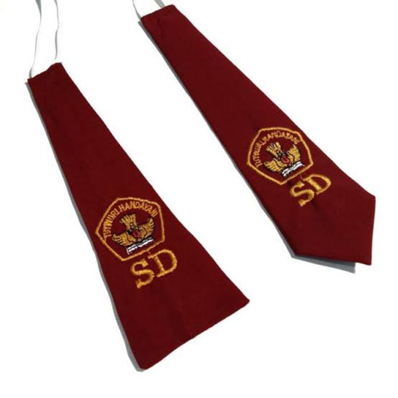 dasi sd bordir karet custom order nama sekolah