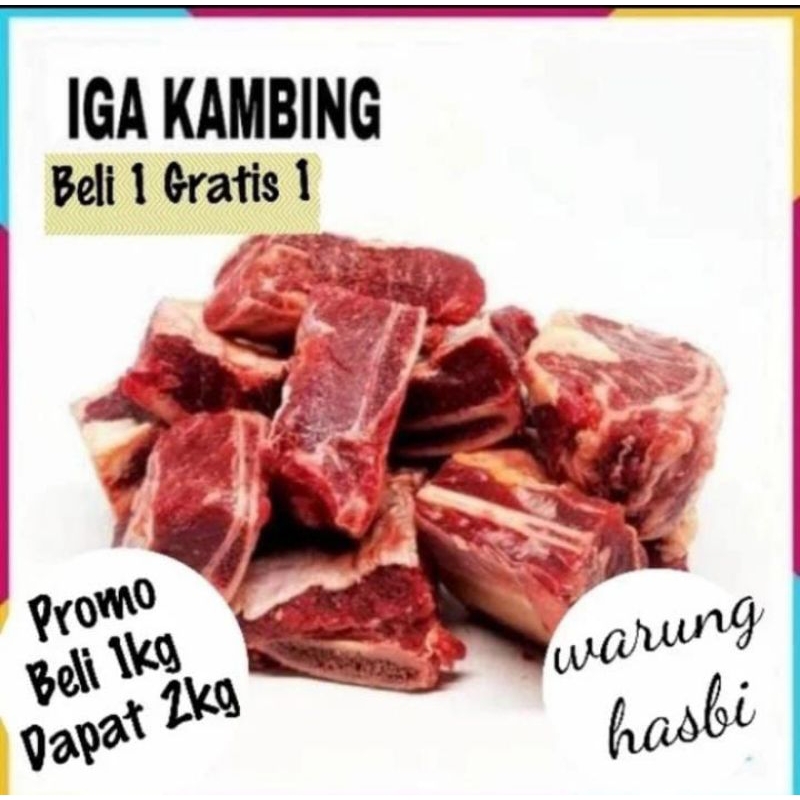 

PROMO 1KG Iga kambing import gratis 1KG