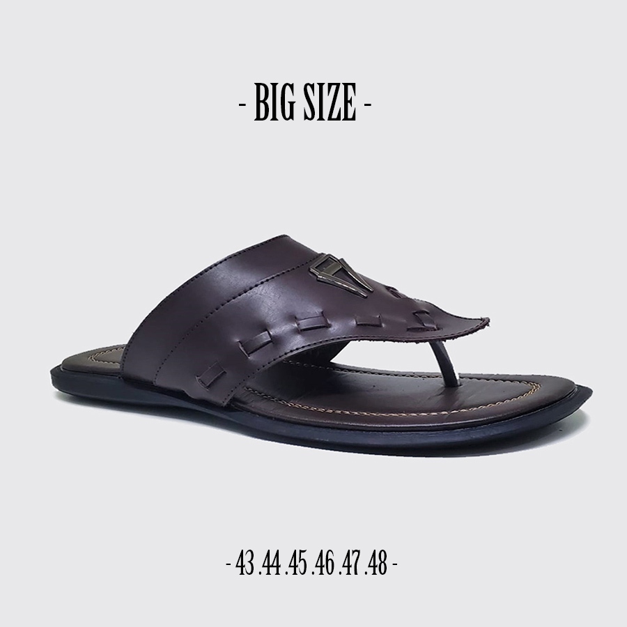 Big size jumbo 44 45 46 47 48 | sandal pria Jepit |sendal kulit AGJ20 Original Karet anti slip