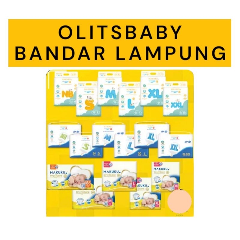 Makuku Comfort dan drycare Makuku NB 32 Makuku S30 Makuku M28 MakukuL26 Makuku XL24 Makuku Jumbo