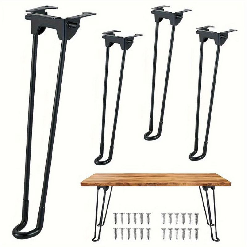 Kaki Meja Lipat Besi Engsel Meja Lipat Flexible Aksesories DIY Furnitur 45cm