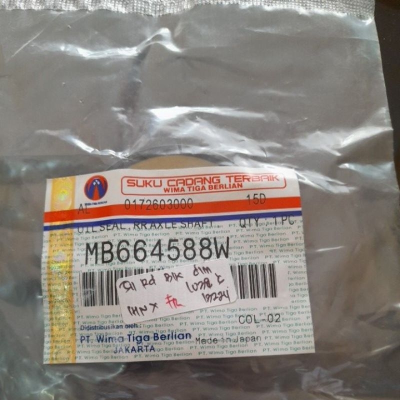 seal roda belakang dalam L300 bensin & diesel original PT WTB