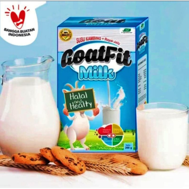 

Goatfit Milk Susu Kambing Etawa Murni Plus Royal Jelly 200gr Susu Kambing