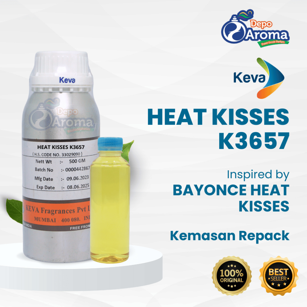 PARFUM BIBIT MURNI - HEAT KISSES K3657 - REPACKING 100ML - KEVA
