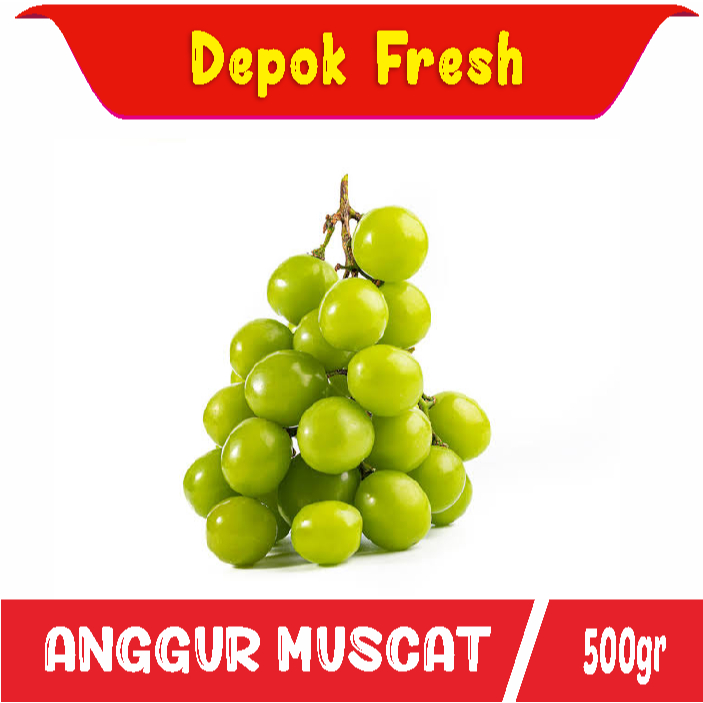 

ANGGUR MUSCAT/ ANGGUR HIJAU SEEDLES BUAH IMPORT MANIS SEGAR