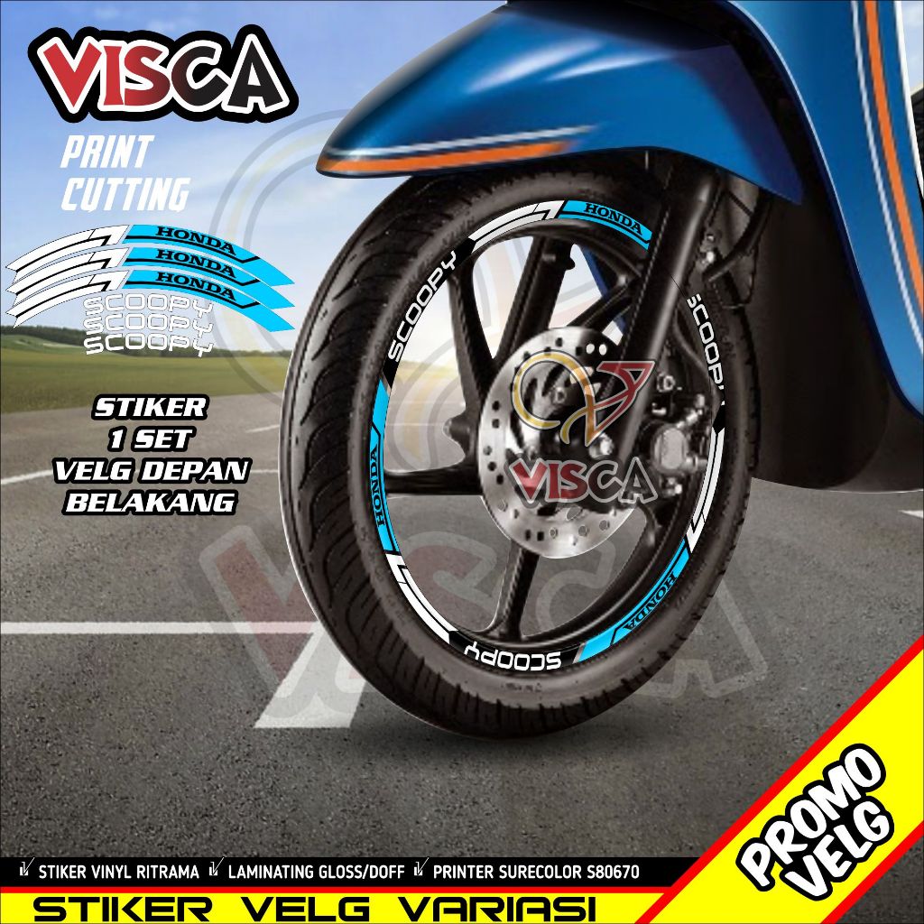 Stiker Velg Scoopy List Velg Motor Stiker Velg Scoopy A05