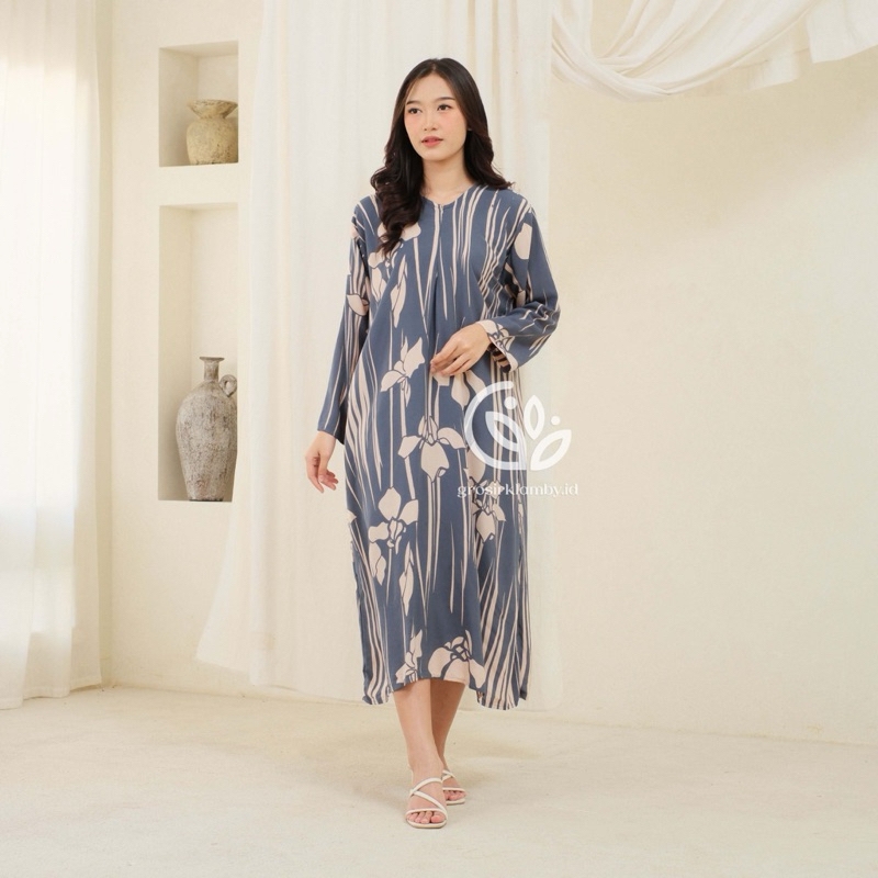 PROMO Daster Lady Rayon Busui LD 120 Lengan Panjang Batik Adem Tebal Nyaman