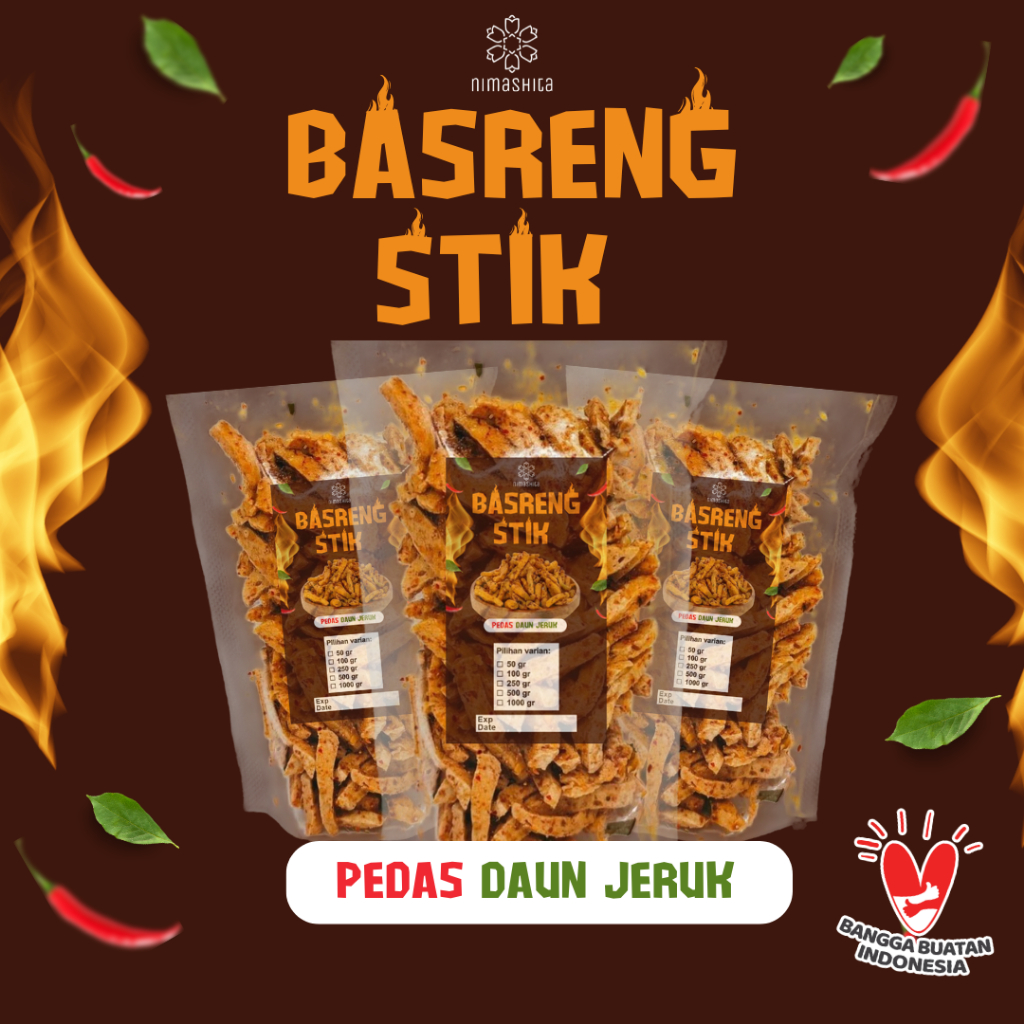 

[200gr] Basreng Stik Pedas Daun Jeruk