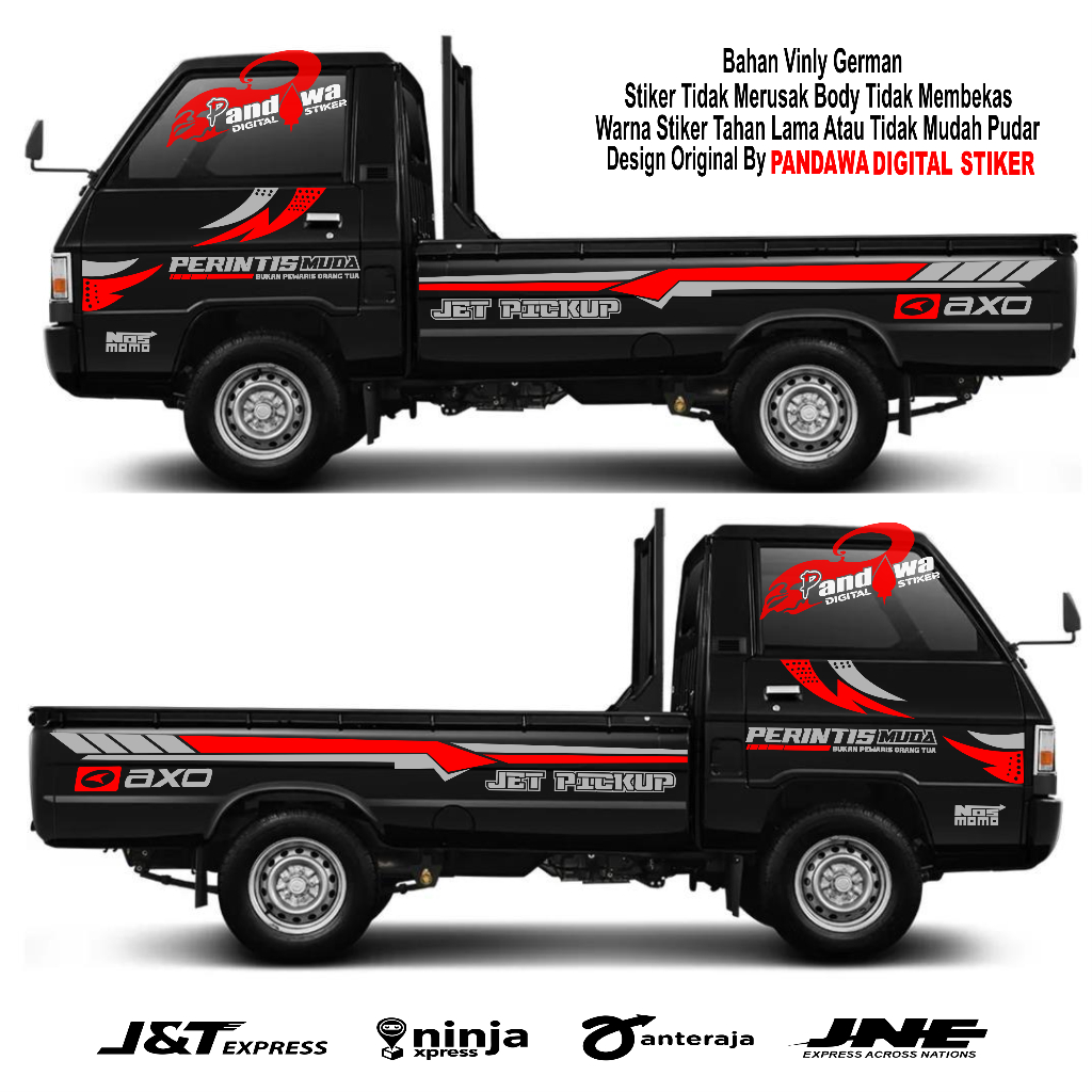 stiker cutting mobil l300 cutting stiker mobil pick up l300 terbaru keren