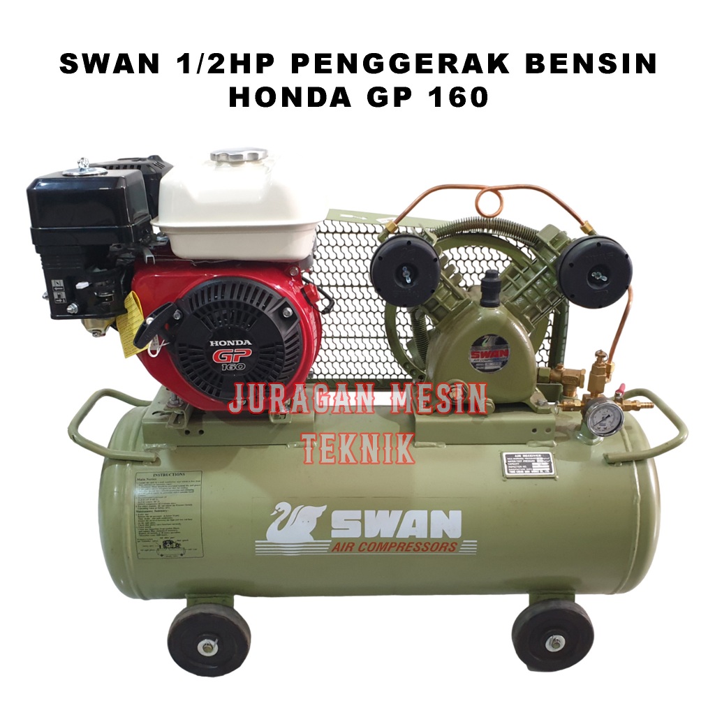 Swan Mesin Kompresor 1/2 HP - Penggerak Bensin Honda GP 160