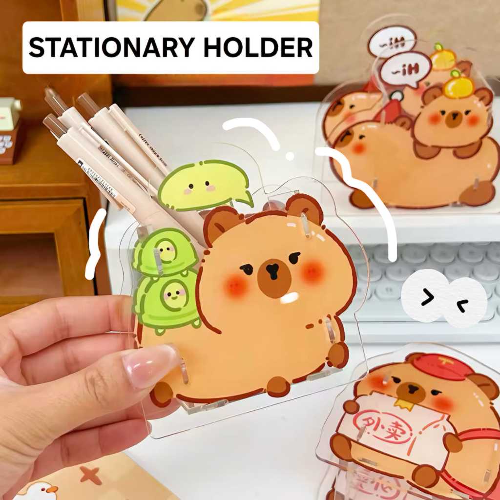 

Ay00! BAJUKIDDIE STATIONARY HOLDER CAPYBARA TEMPAT ALAT TULIS MAKEP UP KUAS PENSIL PEN KANTOR