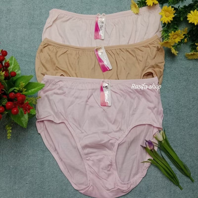 Celana Dalam Jumbo YUTIND Isi 3 pcs | Dalaman Wanita Dewasa | CD Perempuan Ukuran Jumbo