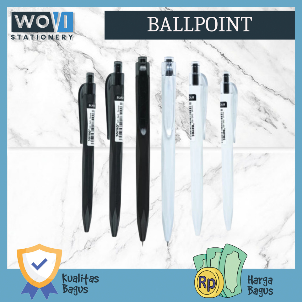 

[WOVI STATIONERY] Ballpoint Gel GP-340 Stone 0.5mm Joyko / Gel Pen GP-340 Stone Joyko [PCS]