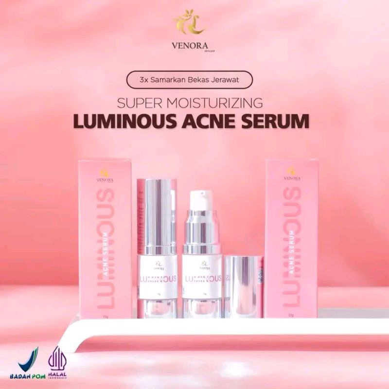 LUMINOUS ACNE SERUM VENORA SKINCARE || ACNE SERUM VENORA SKINCARE