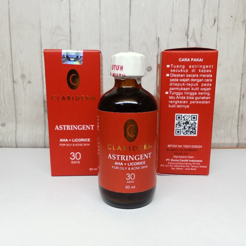 ALKOHOL CLARIDERM / Toner Clariderm Ori Bpom